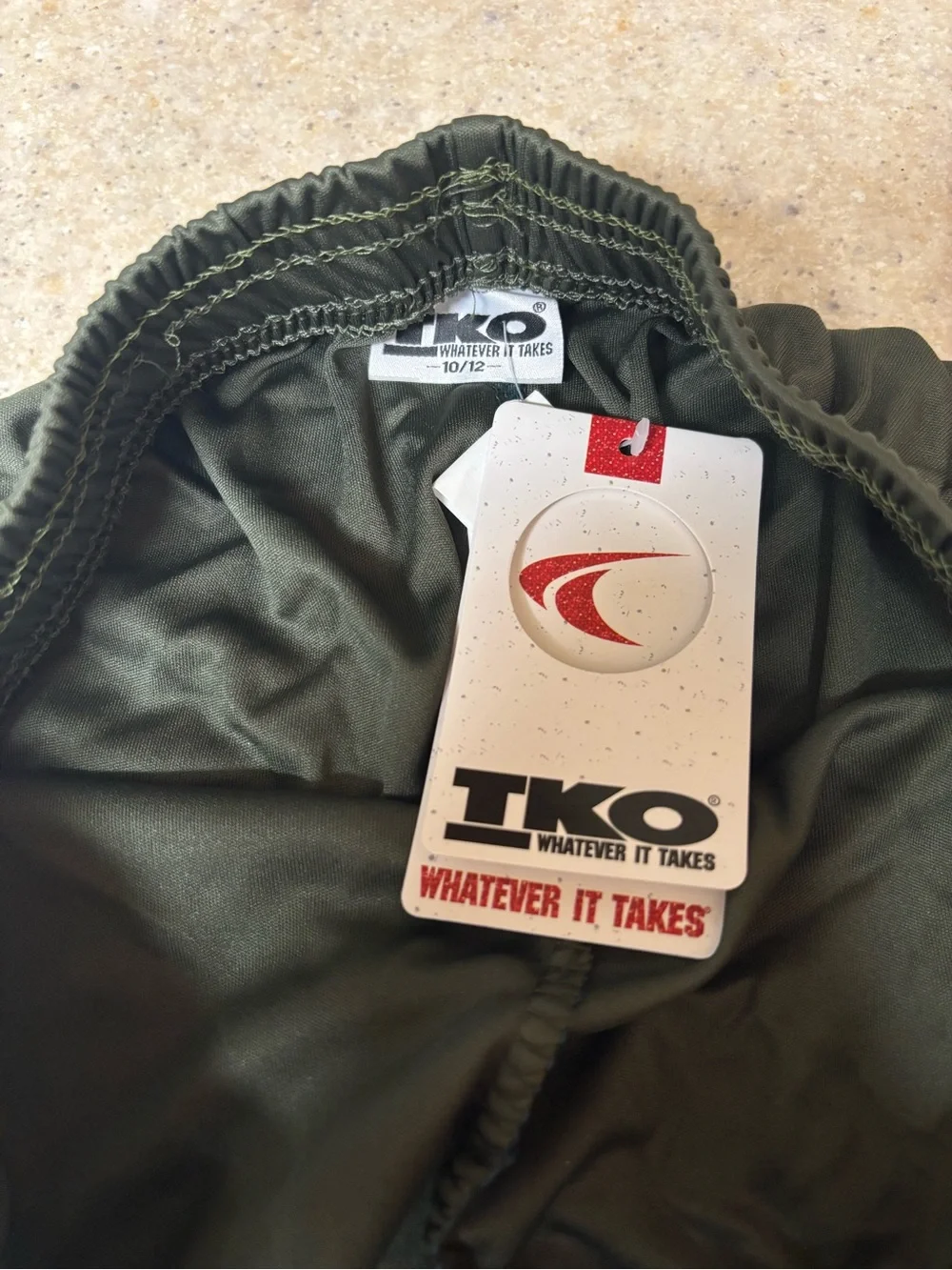 TKO Gray Athletic Shorts with Elastic Waistband